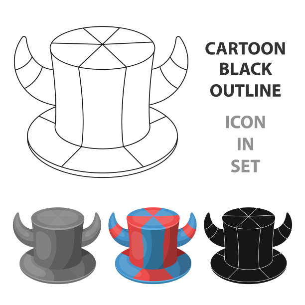 帽子的风扇与喇叭球迷的单一图标图片下载