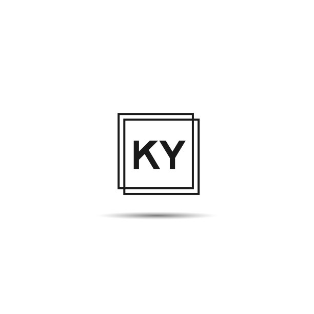 字母KY标志模板设计图片下载