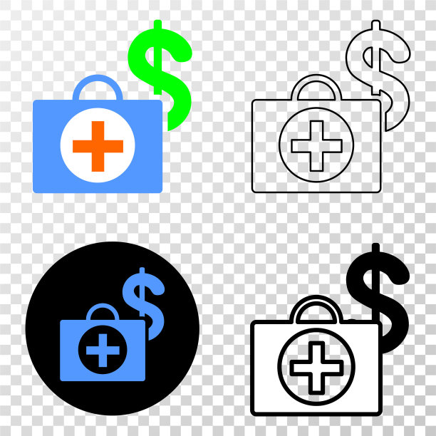 金融医疗案例EPS图标图片下载