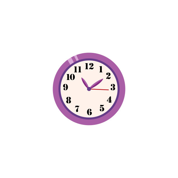 平面模拟挂钟图标图片下载