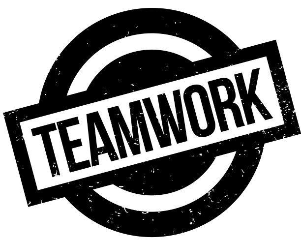 团队合作橡皮图章图片下载