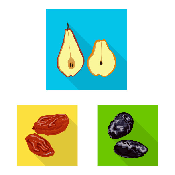 水果和干图标集图片下载