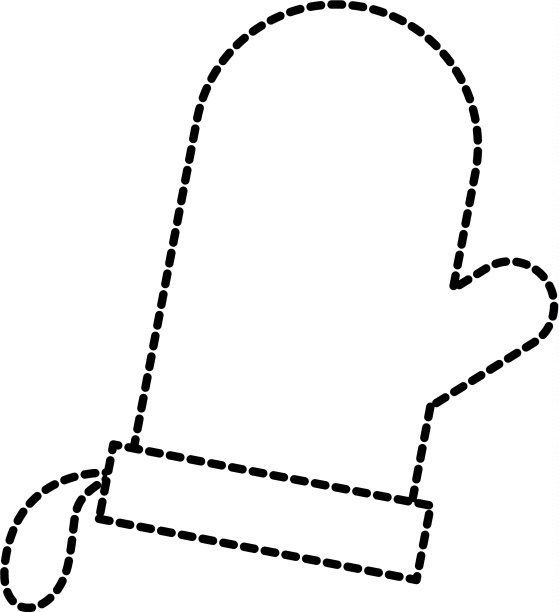 手套支架厨房烘焙图标在白色图片下载