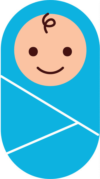 婴儿裹在毯子衣服保健图片下载