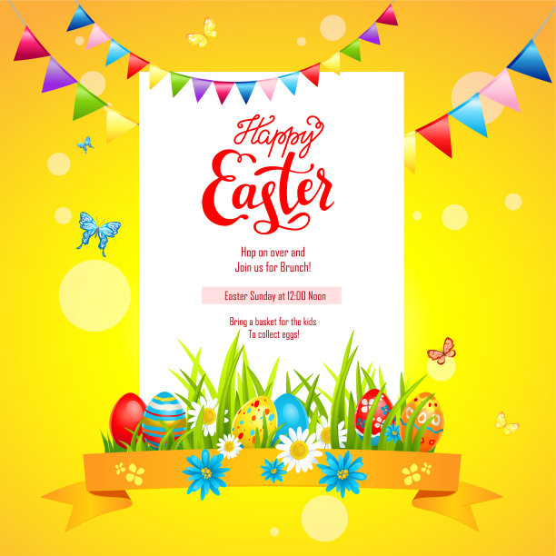 明亮节日复活节卡片图片下载