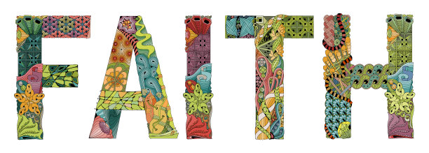 字信仰装饰缠结物图片下载