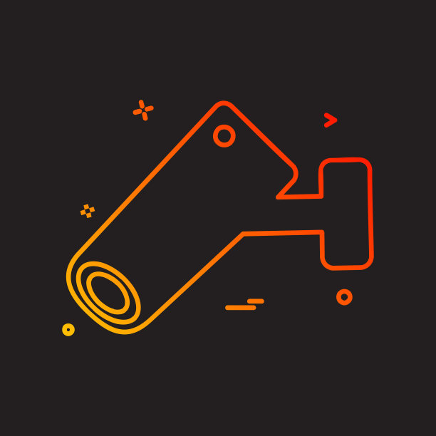 闭路电视摄像头安全图标设计图片下载