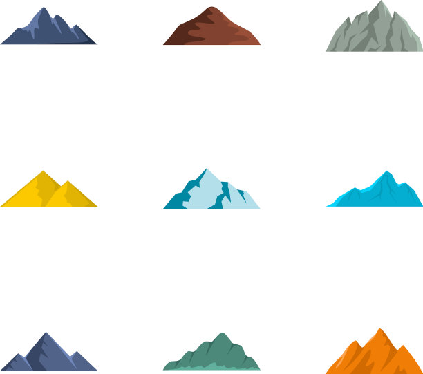 坡度图标设置平面样式图片下载