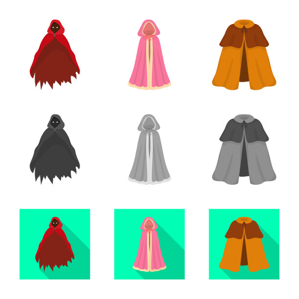 设计材料和服装标志套图片下载