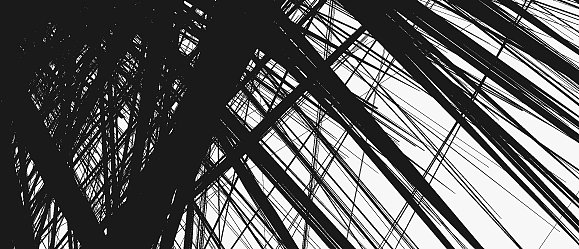 具有随机混沌元素的抽象几何图片下载