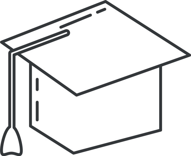 毕业帽学习元素图标图片下载