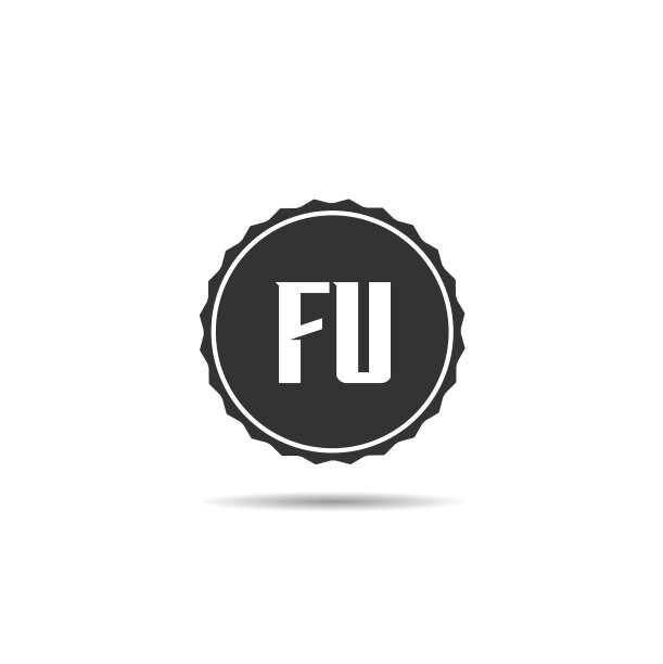 首字母FU Logo模板设计图片下载