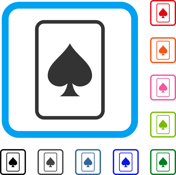黑桃博彩卡框图标图片下载