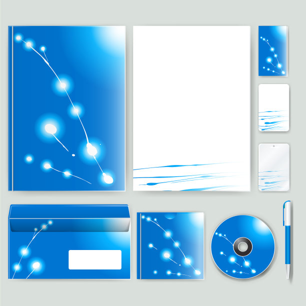 企业标识模板与颜色元素图片下载