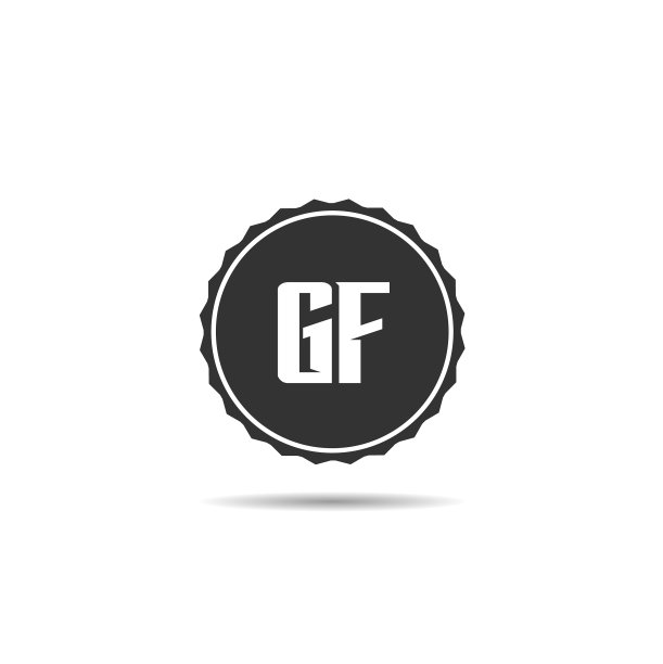 字母GF标志模板设计图片下载