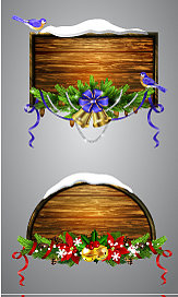 木制圣诞板图片下载