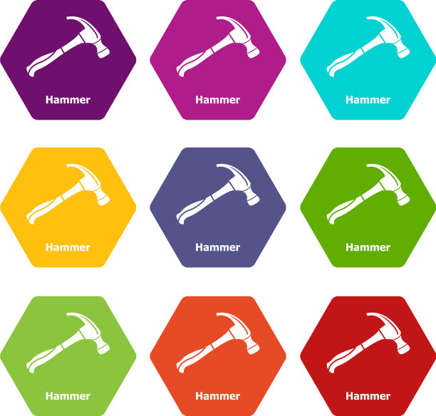 锤子图标套装9图片下载