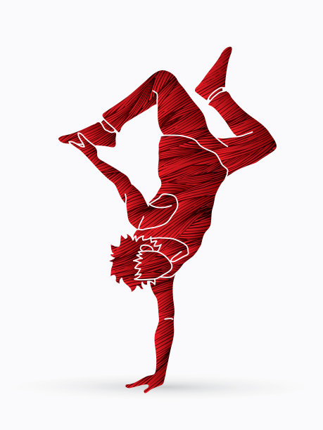 街舞b男孩跳街舞动作图片下载