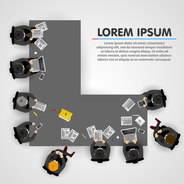 一群在办公室工作的商务人士图片下载