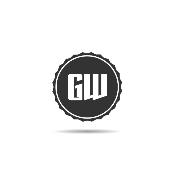 GW首字母logo模板设计图片下载