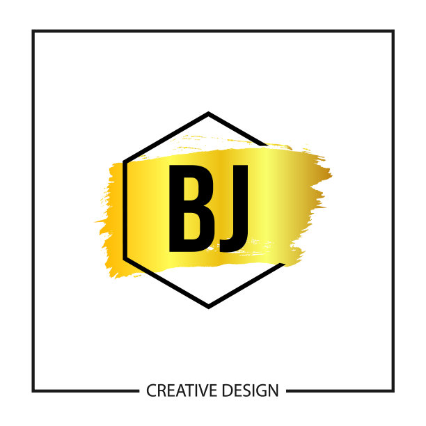 首字母bj标志模板设计图片下载