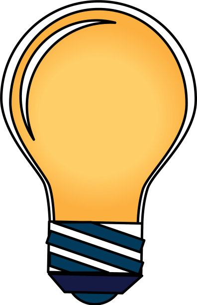 灯泡灯隔离图标图片下载