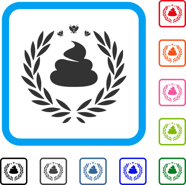 该死的月桂徽章框图标图片下载