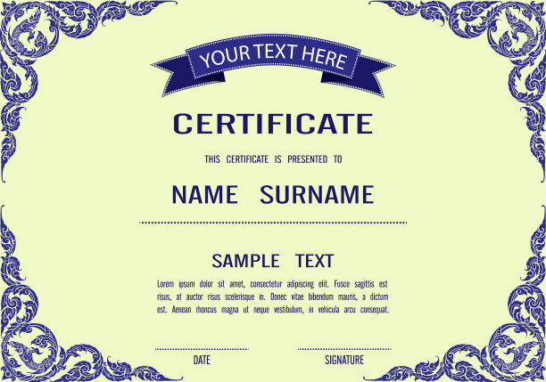 证书模板图片下载