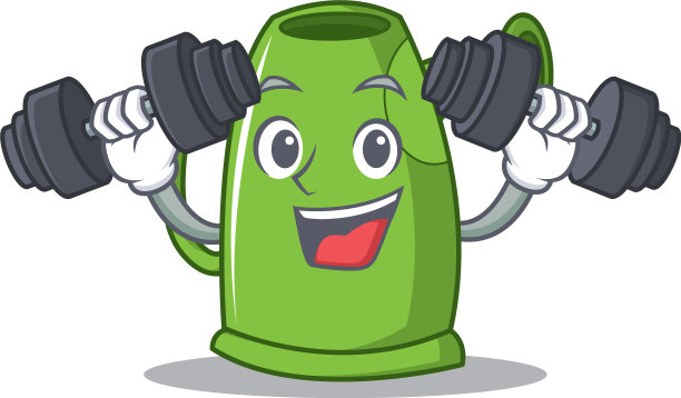 健身喷壶人物卡通图片下载