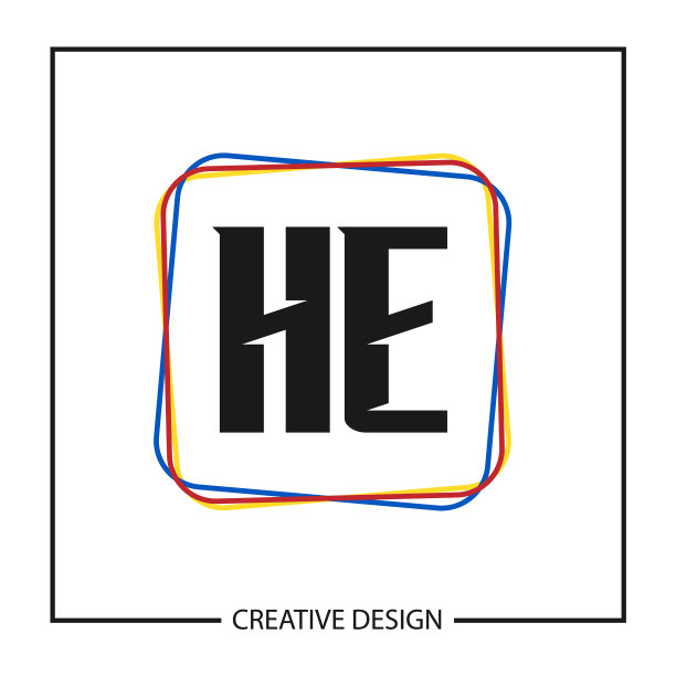 首字母他标志模板设计图片下载