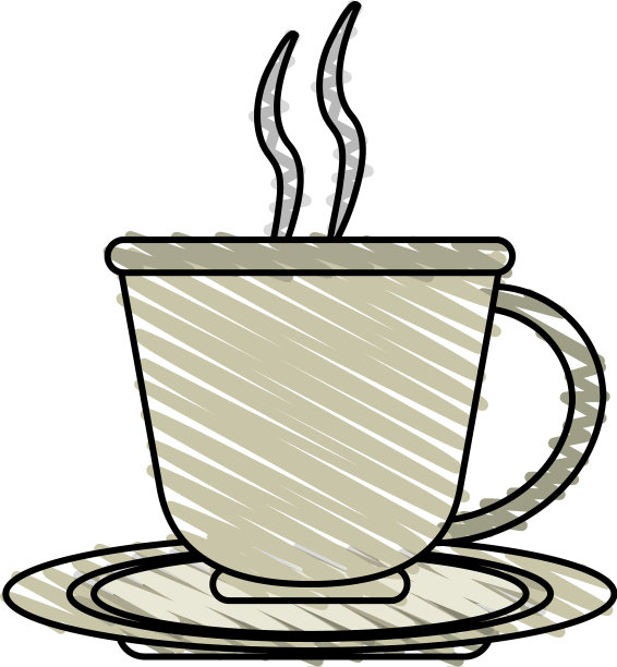 彩色蜡笔条纹卡通咖啡杯用图片下载