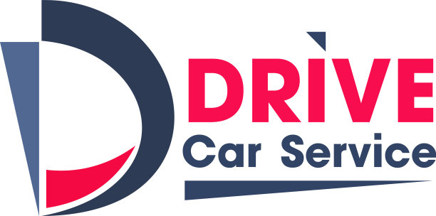 蓝色和红色标志的汽车服务业务图片下载