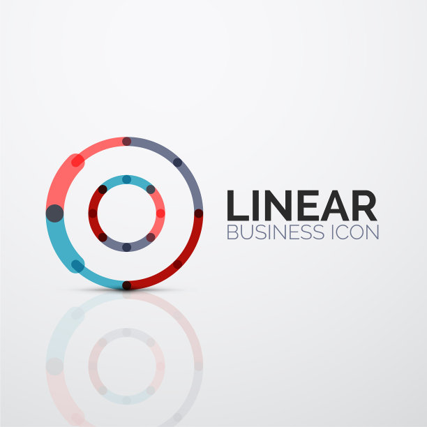 勾勒极小抽象几何线性事务图片下载