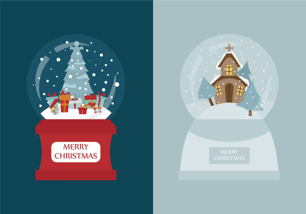 雪花球图标设置元素为圣诞节图片下载