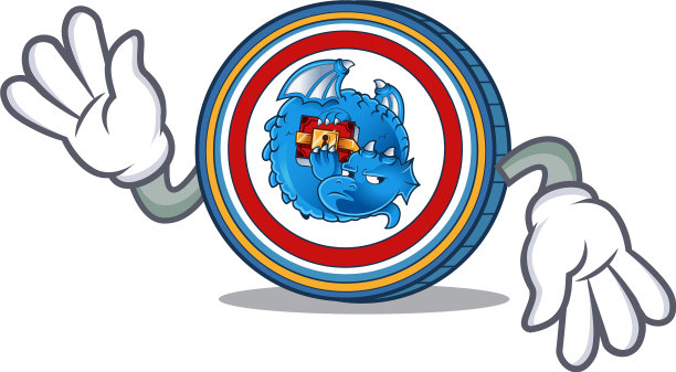 疯狂龙链币吉祥物卡通图片下载