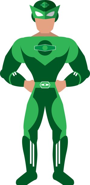 超级英雄化身超人漫画设计图片下载