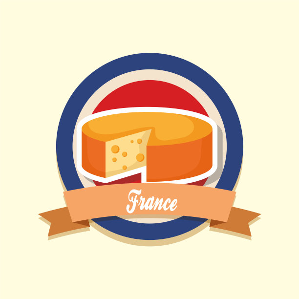 法国奶酪文化卡片图片下载