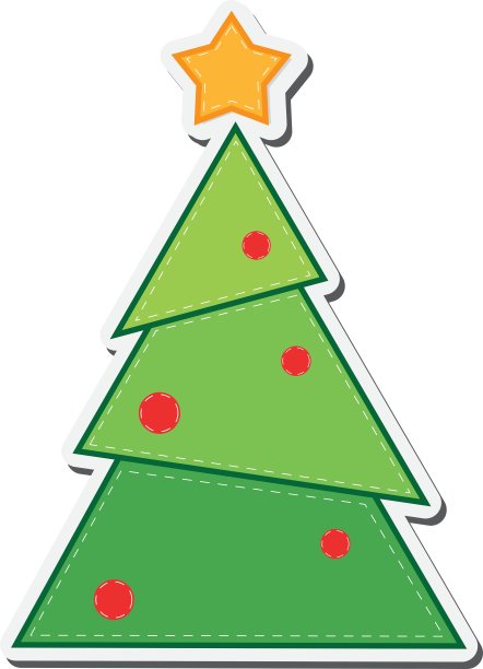 松树圣诞图案图片下载