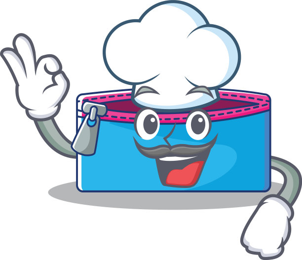 厨师文具盒人物卡通图片下载