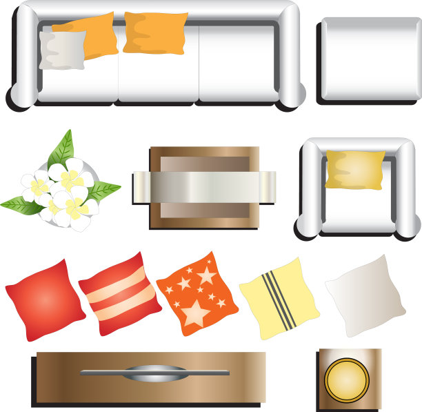 客厅家具顶视图设置11为室内图片下载