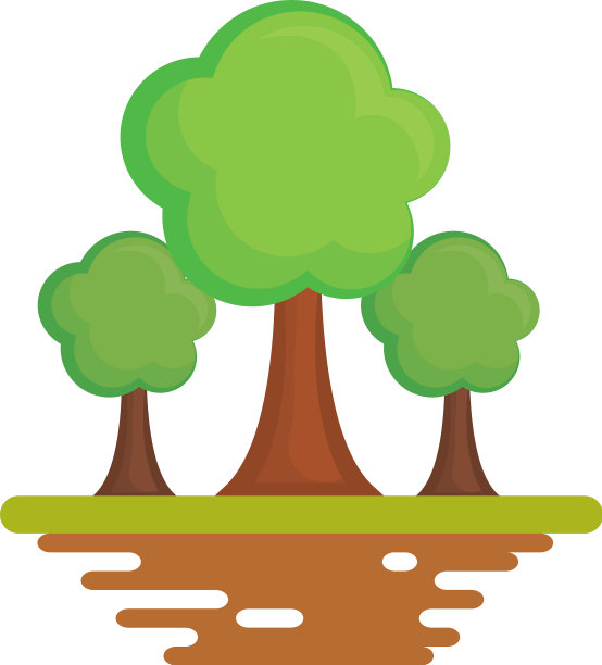 树木自然象征卡通图片下载