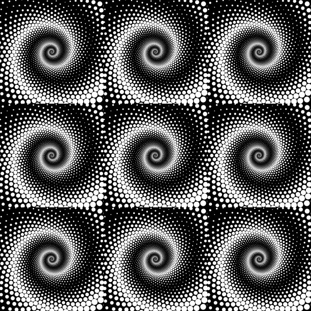 设计无缝螺旋点图案图片下载