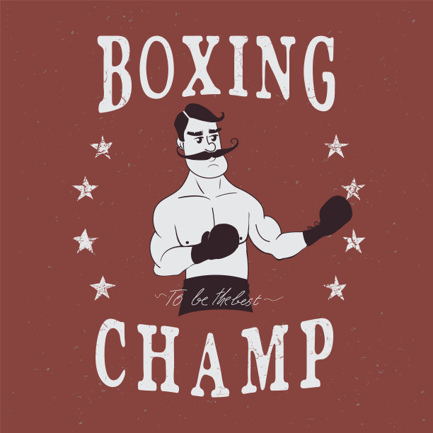 古董拳击手标签图片下载