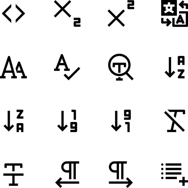 文本图标合集图片下载