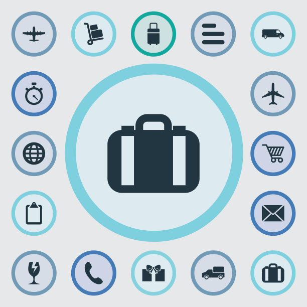 一组简单的投降图标图片下载