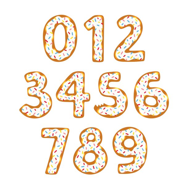 甜甜圈数图片下载