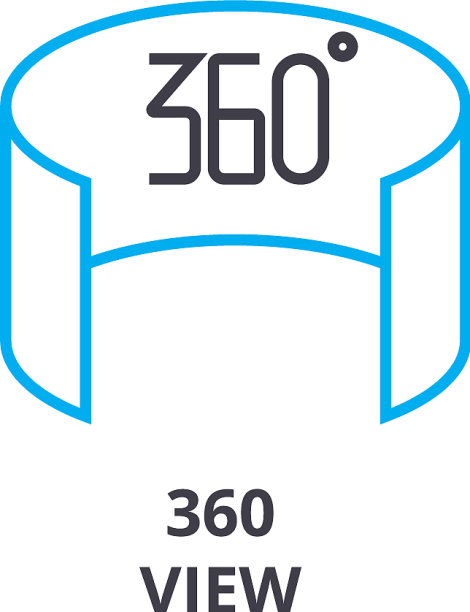 360视图细线图标符号符号图片下载