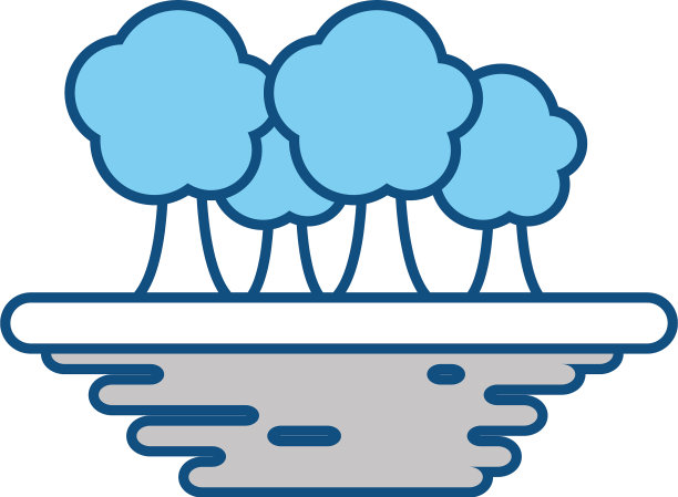 树木自然象征卡通图片下载