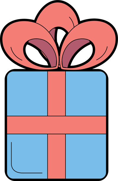 赠送带有丝带蝴蝶结设计的礼品图片下载