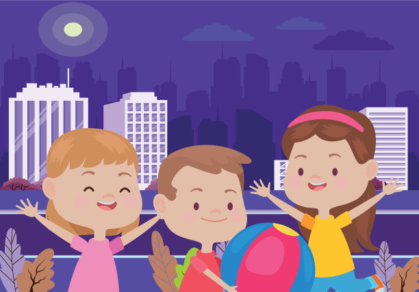 可爱快乐的孩子玩得开心图片下载